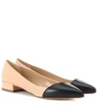 Francesco Russo Leather Ballerinas