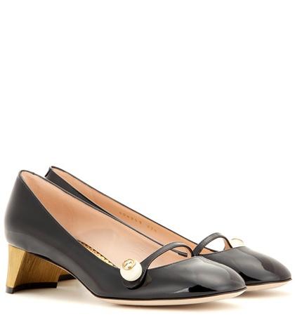 Gucci Arielle Embellished Patent Leather Pumps
