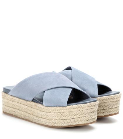 Polo Ralph Lauren Suede Platform Espadrille-style Platform Sandals