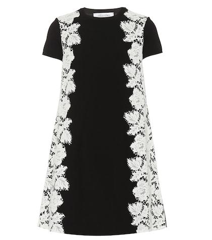 Valentino Crêpe And Lace Minidress