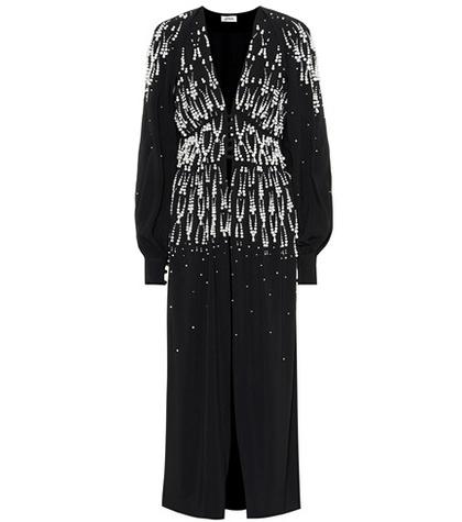 Attico Embellished Crêpe Dress