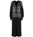 Attico Embellished Crêpe Dress