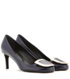 Roger Vivier Decollete Ecusson Patent Leather Pumps