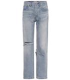 Diane Von Furstenberg Grunge Straight Distressed Jeans