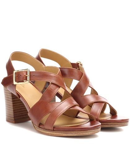 Tory Burch Salma Block-heel Leather Sandals