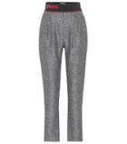 Fendi Cropped Wool And Silk Trousers