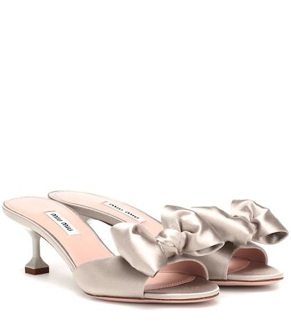 Miu Miu Satin Mules