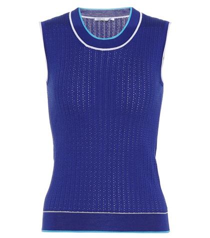 Stella Mccartney Sleeveless Silk And Cotton Top