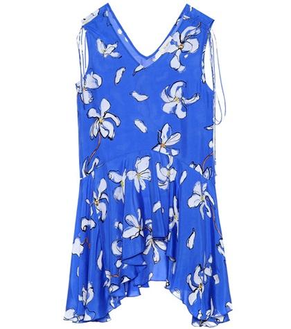 Isa Arfen Floral-printed Silk Top