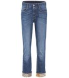 Oscar De La Renta Patchwork Boyfriend Jeans
