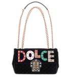 Dolce & Gabbana Lucia Velvet Shoulder Bag