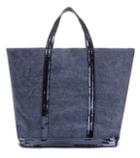 Miu Miu Cabas Medium Embellished Linen Canvas Shopper