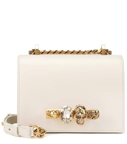 Alexander Mcqueen Small Skull Crystal Shoulder Bag