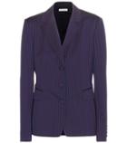 Oscar De La Renta Striped Wool Jacket