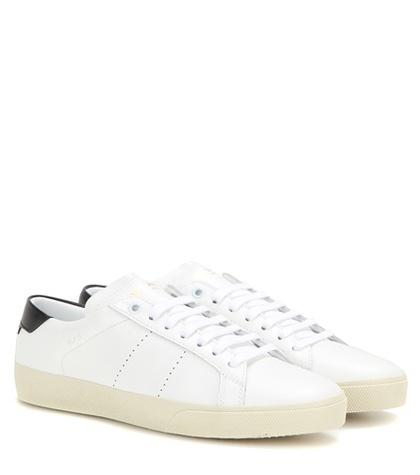 Fendi Sl/06 Leather Sneakers
