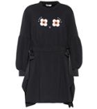 Fendi Embellished Cotton-blend Sweatshirt Dress