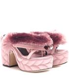 Marco De Vincenzo Embellished Satin Sandals