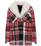 Rag & Bone Shearling-trimmed Plaid Jacket