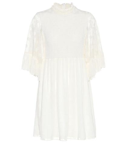 Mcq Alexander Mcqueen Smocked Mini Dress