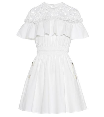 Self-portrait Hudson Cotton Mini Dress