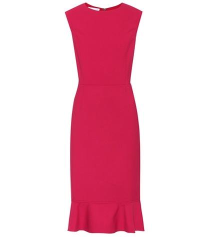 Oscar De La Renta Sleeveless Wool Dress