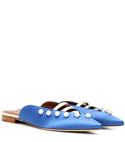 Malone Souliers Zelda Satin Slippers