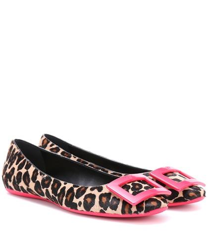Roger Vivier Gommette Calf-hair Ballerinas