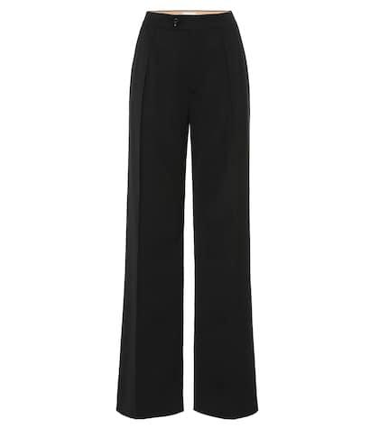 Chlo Stretch Wool Wide-leg Pants