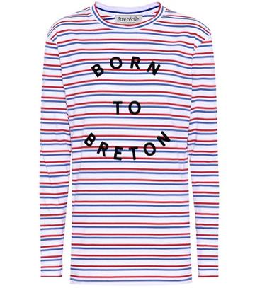 Tre Ccile Striped Cotton Sweatshirt