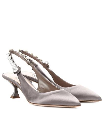 Miu Miu Satin Slingback Pumps