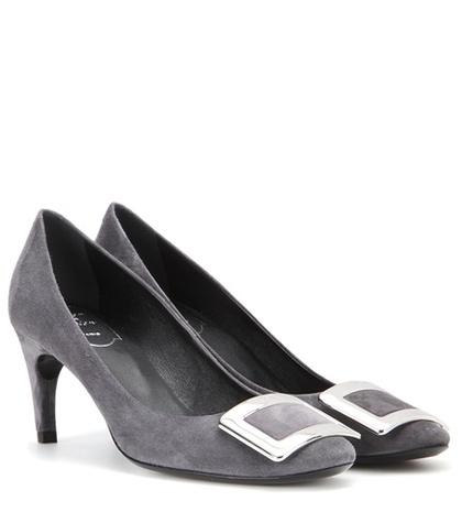Carven Belle De Nuit Suede Pumps