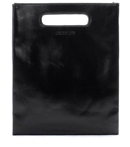 Helmut Lang Mini Flat Leather Tote