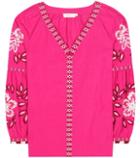 Tory Burch Therese Embroidered Cotton Tunic
