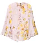 Dolce & Gabbana Floral-printed Silk-chiffon Blouse