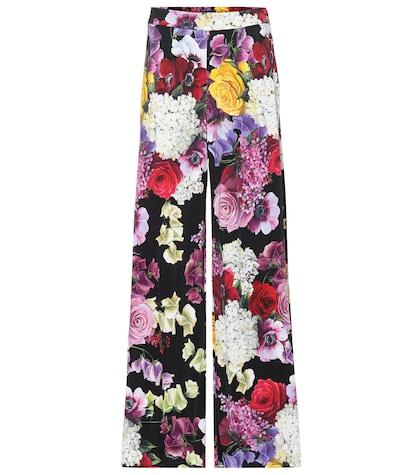 Dolce & Gabbana Floral High-rise Pants