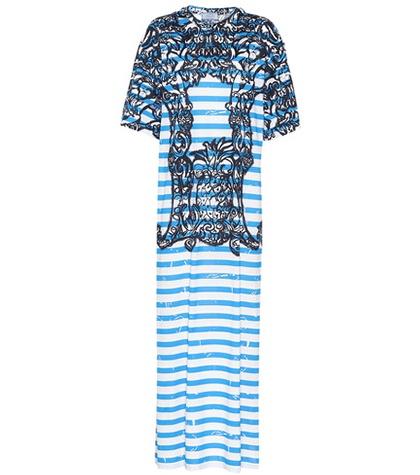 Prada Printed Cotton Maxi Dress