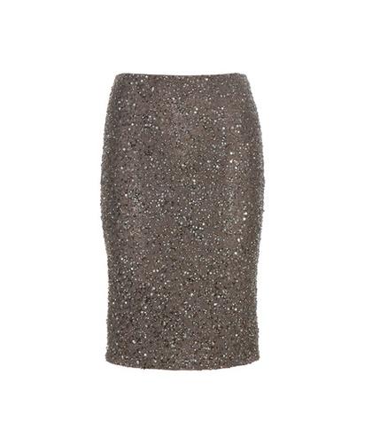 Alice + Olivia Ramos Embellished Pencil Skirt