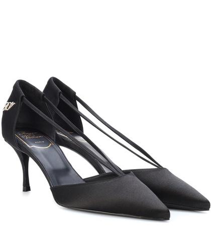 The Upside Satin V-strap Pumps