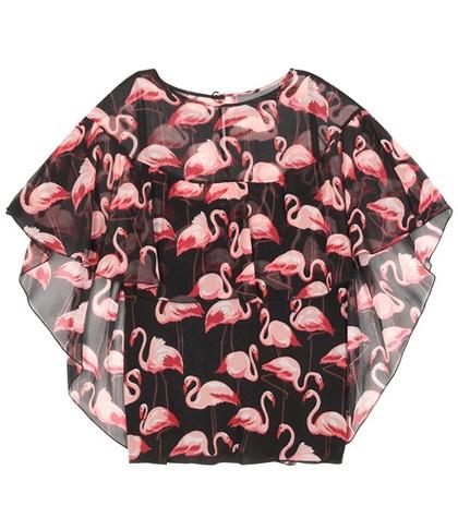 Hillier Bartley Printed Silk Top