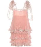 Chlo Flounce Silk Organza Dress