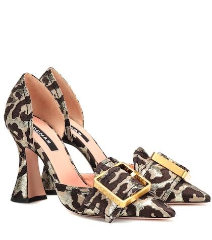 Charlotte Olympia Leopard Brocade Pumps