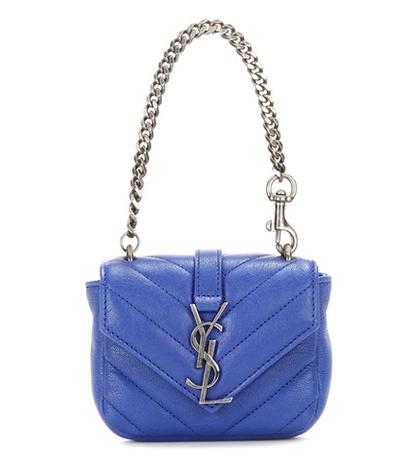 Chlo Mini Collège Chain Wallet Quilted Leather Handbag