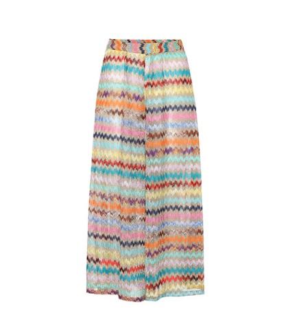 Velvet Metallic Knitted Trousers