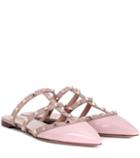 Valentino Garavani Valentino Garavani Rockstud Patent Leather Slippers