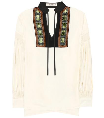 Etro Embroidered Silk Blouse