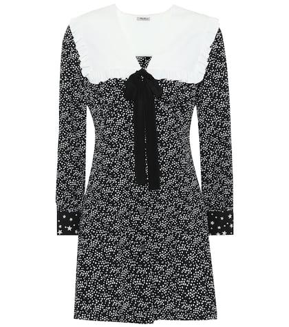 Miu Miu Printed Silk Minidress