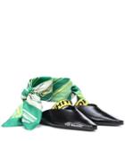Emilio Pucci Beach Leather Scarf-tie Flats
