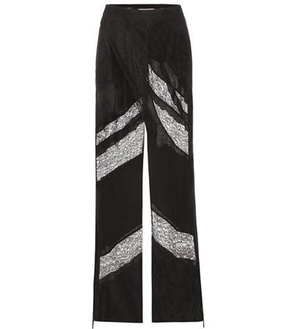 Givenchy Silk And Lace Trousers