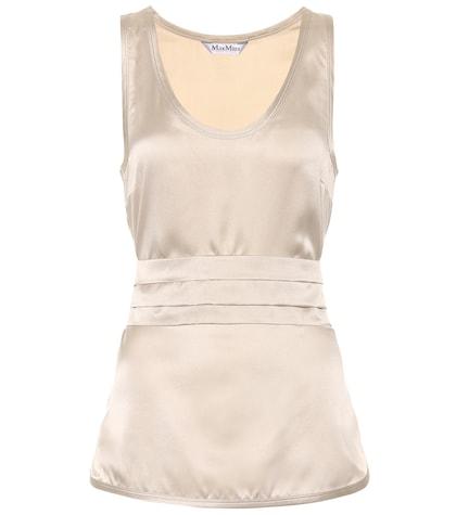Three Graces London Berger Silk Satin Top