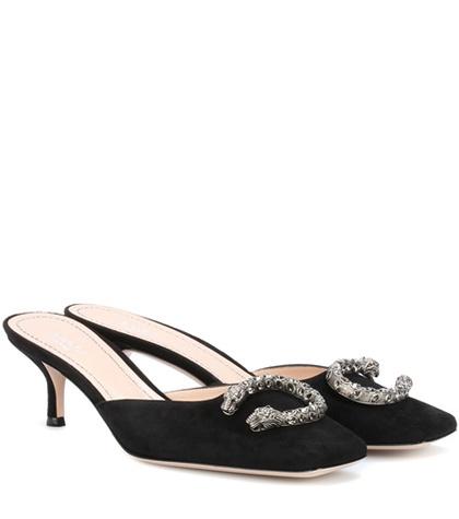 Gucci Dionysus Suede Kitten Heels